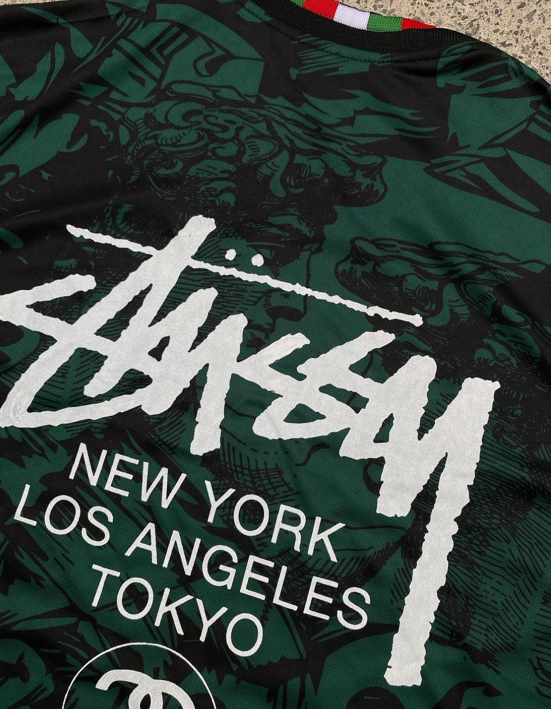 ITALY X STUSSY - JERSEY GREEN