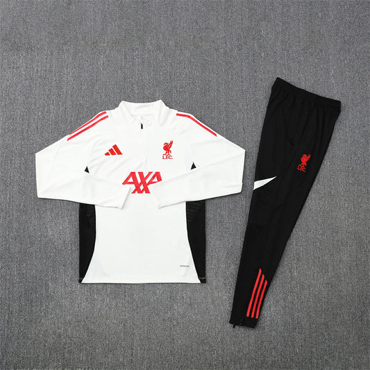 2025/2026 LIVERPOOL WHITE AND BLACK X RED TRACKSUIT