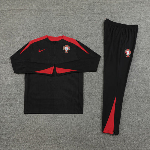 PORTUGAL BLACK AND RED TRACKSUIT