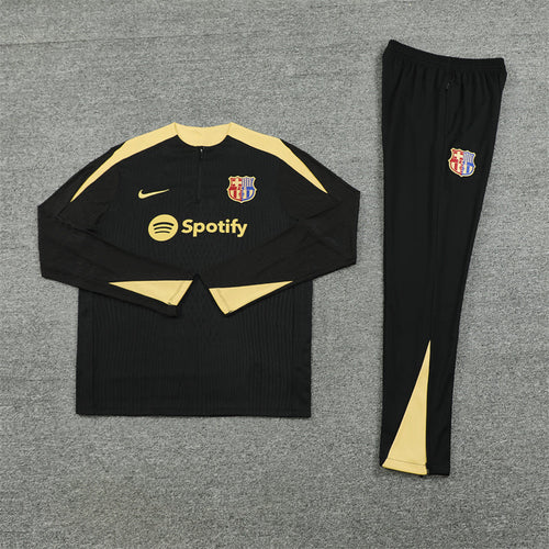 BARCELONA BLACK AND YELLOW TRACKSUIT
