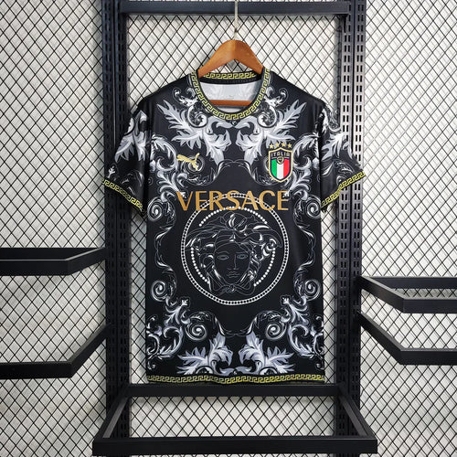 ITALY 2023 CONCEPT VERSACE BLACK HOME SHIRT
