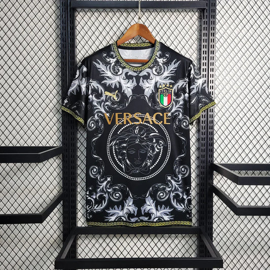 ITALY 2023 CONCEPT VERSACE BLACK HOME SHIRT