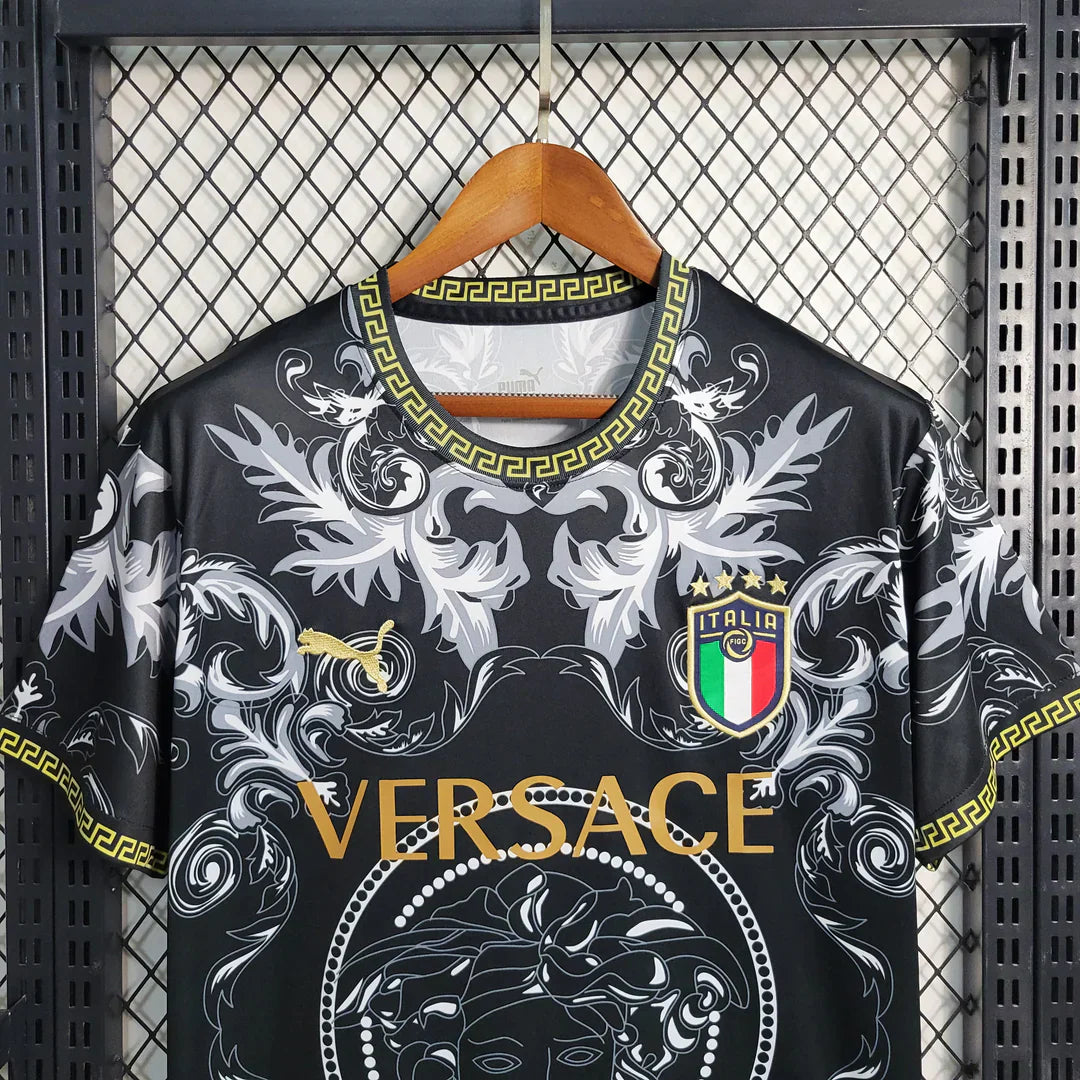 ITALY 2023 CONCEPT VERSACE BLACK HOME SHIRT
