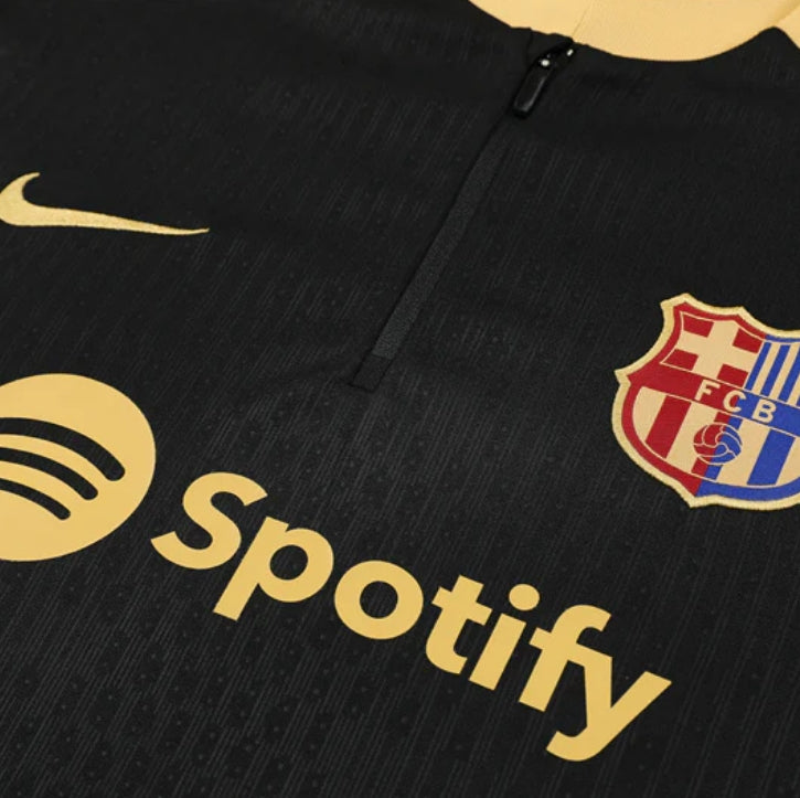 BARCELONA BLACK AND YELLOW TRACKSUIT