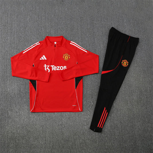 2025/2026 MANCHESTER UNITED RED TRACKSUIT