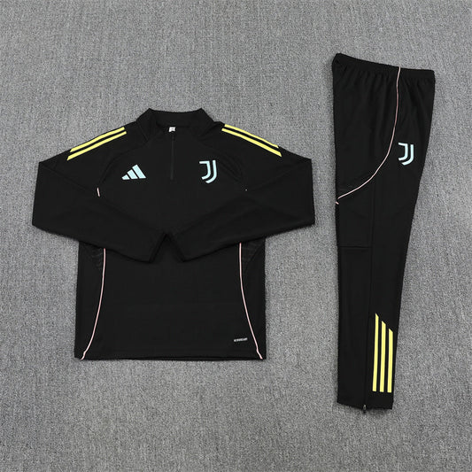 JUVENTUS BLACK AND YELLOW TRACKSUIT