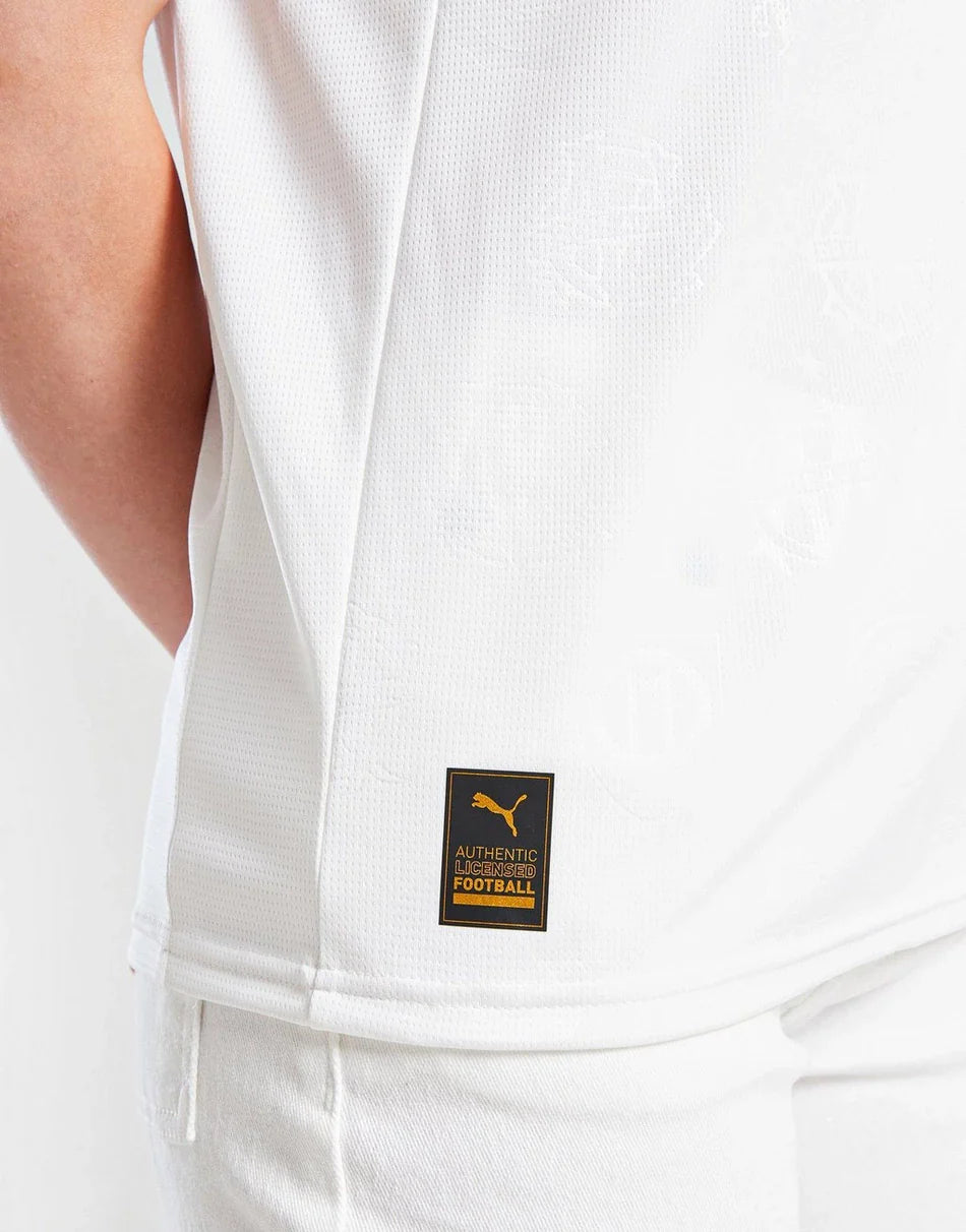 PUMA OLYMPIQUE MARSEILLE 2025/26 HOME SHIRT JUNIOR